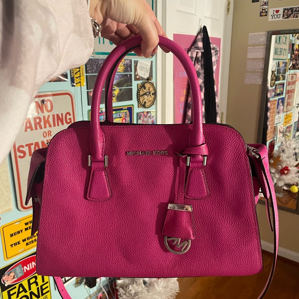 Michael Kors Fuchsia Satchel